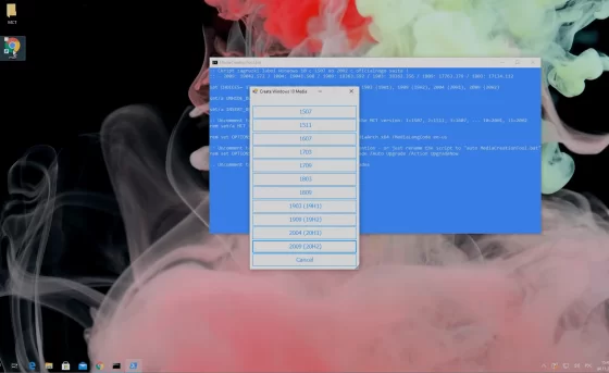 Mediacreationtool Ultra даёт возможность выбрать Build Windows