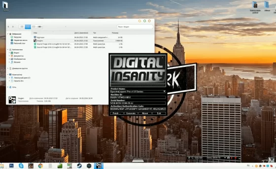Запустите генератор ключей Sony Vegas Pro 11