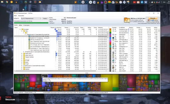 Умное определение что забивает жёсткий диск