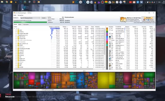 Узнай какой файл или папка весят в целом