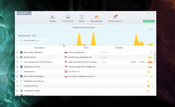 Главное окно программы