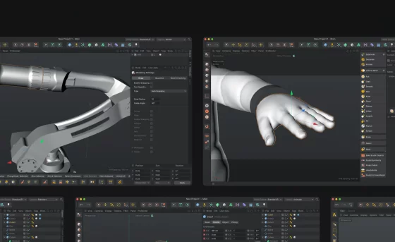 Cinema 4D - интерфейс (рабочая область)