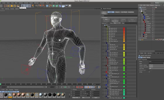 Cinema 4D - создание тела